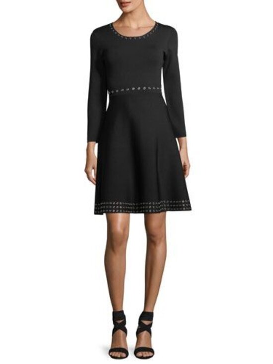 Shoshanna Dresses & Skirts - Shoshanna Grand Long-sleeve A-line Dress Black